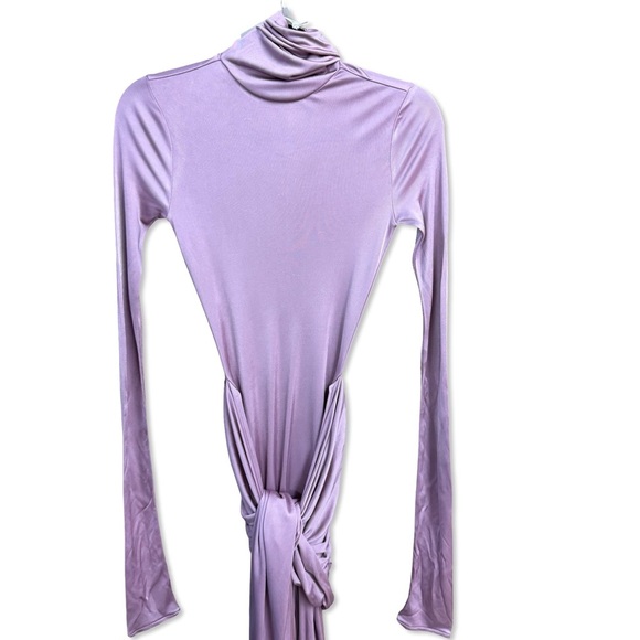 HELSA Josephine Dress Truffle tan ruched slinky maxi jersey gown Revolve S - Picture 7 of 9